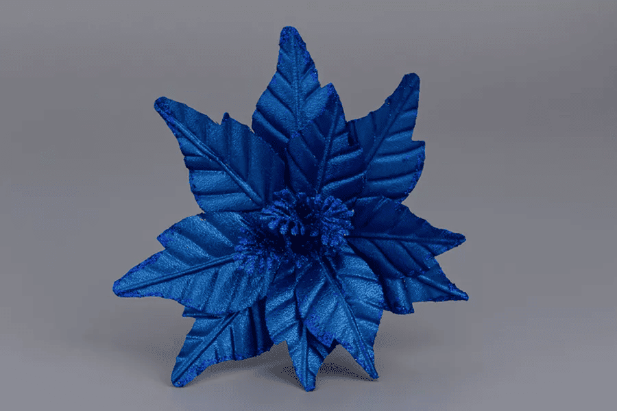 Nabor_ukrasheniy_Puansettia_siniy_d20sm_h20sm_1