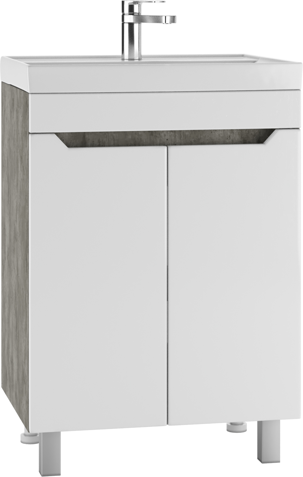 Тумба под умывальник "Енисей 60" Мечта без ящика Бетон  АЙСБЕРГ