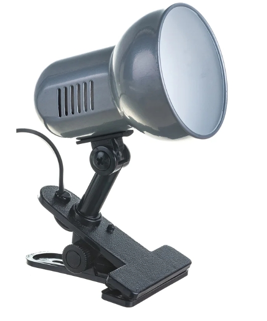 Светильник настольный Camelion H-035 серебро 60Вт E27