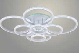 Люстра светодиодная  DK06333C/8 PR WT белый  224+10Вт LED 