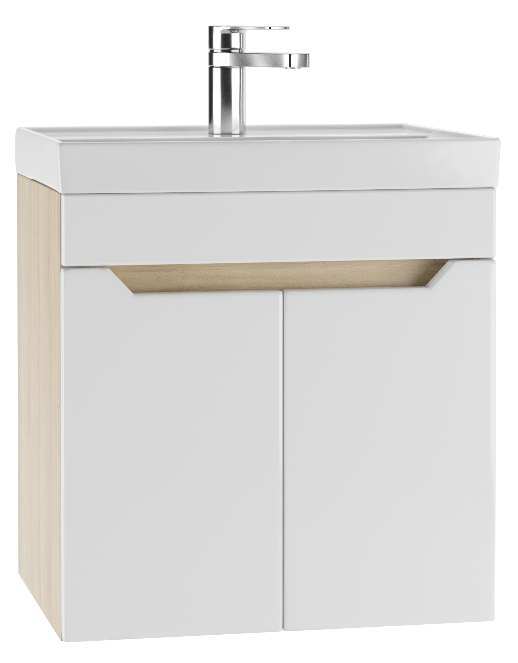 Тумба подвесная под умывальник "Енисей 50" Мечта без ящика Дуб сонома АЙСБЕРГ