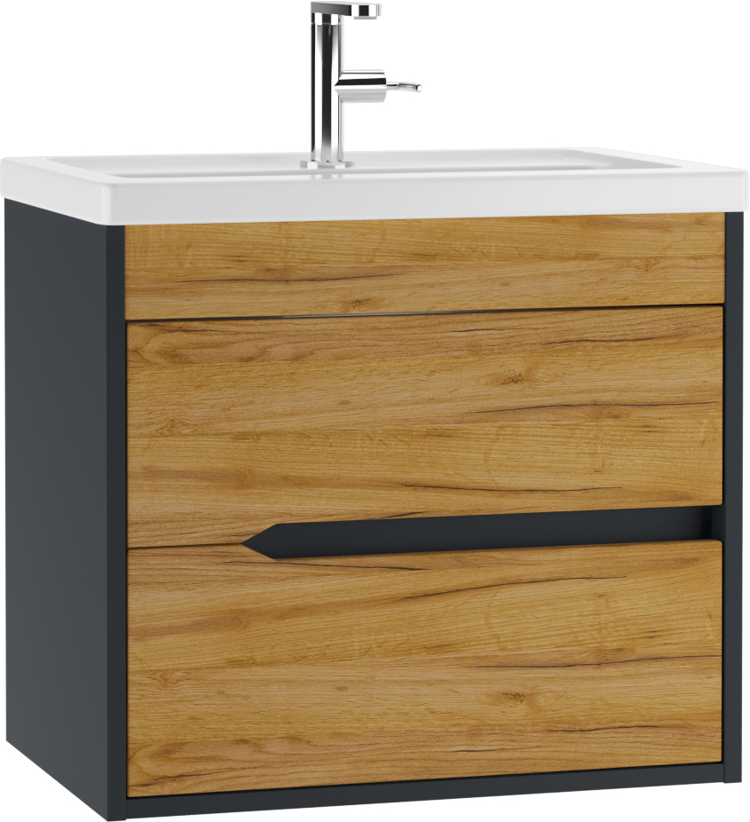 Тумба подвесная под умывальник "Мариа 60" (Maria) Карат (Karat) Вотан В2 Домино