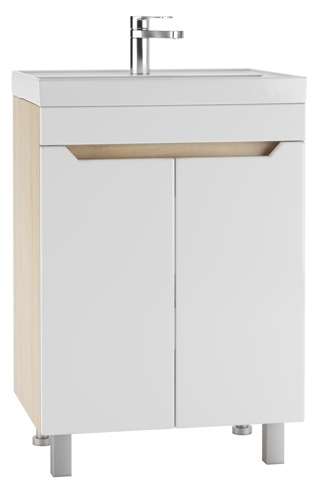 Тумба под умывальник "Енисей 60" Мечта без ящика Дуб сонома  АЙСБЕРГ