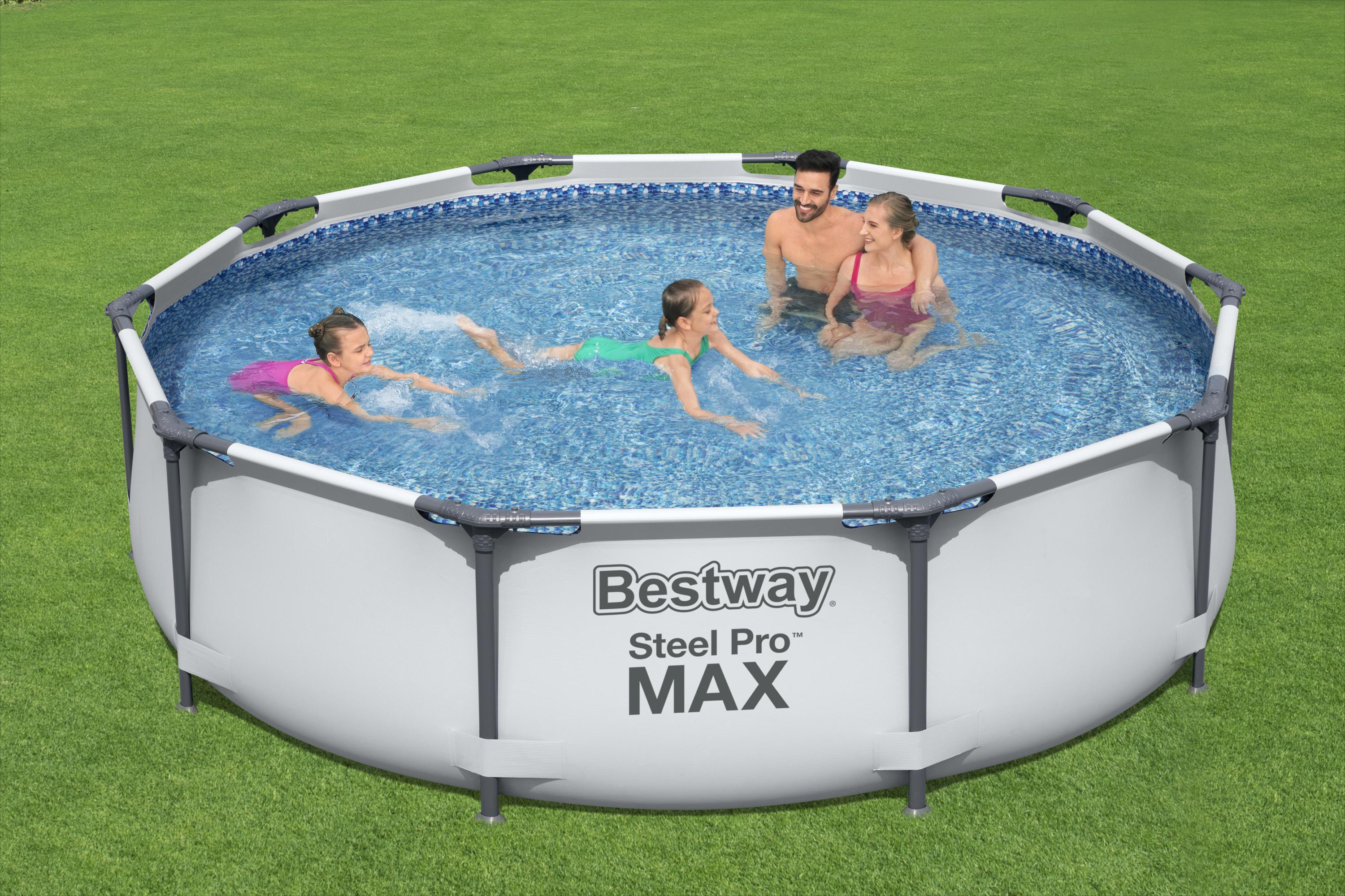 Каркасный бассейн Bestway Steel Pro Max 305х76см, 4678л, фил.-насос 1249л/ч  в Зеленодольске - «Берёзка»