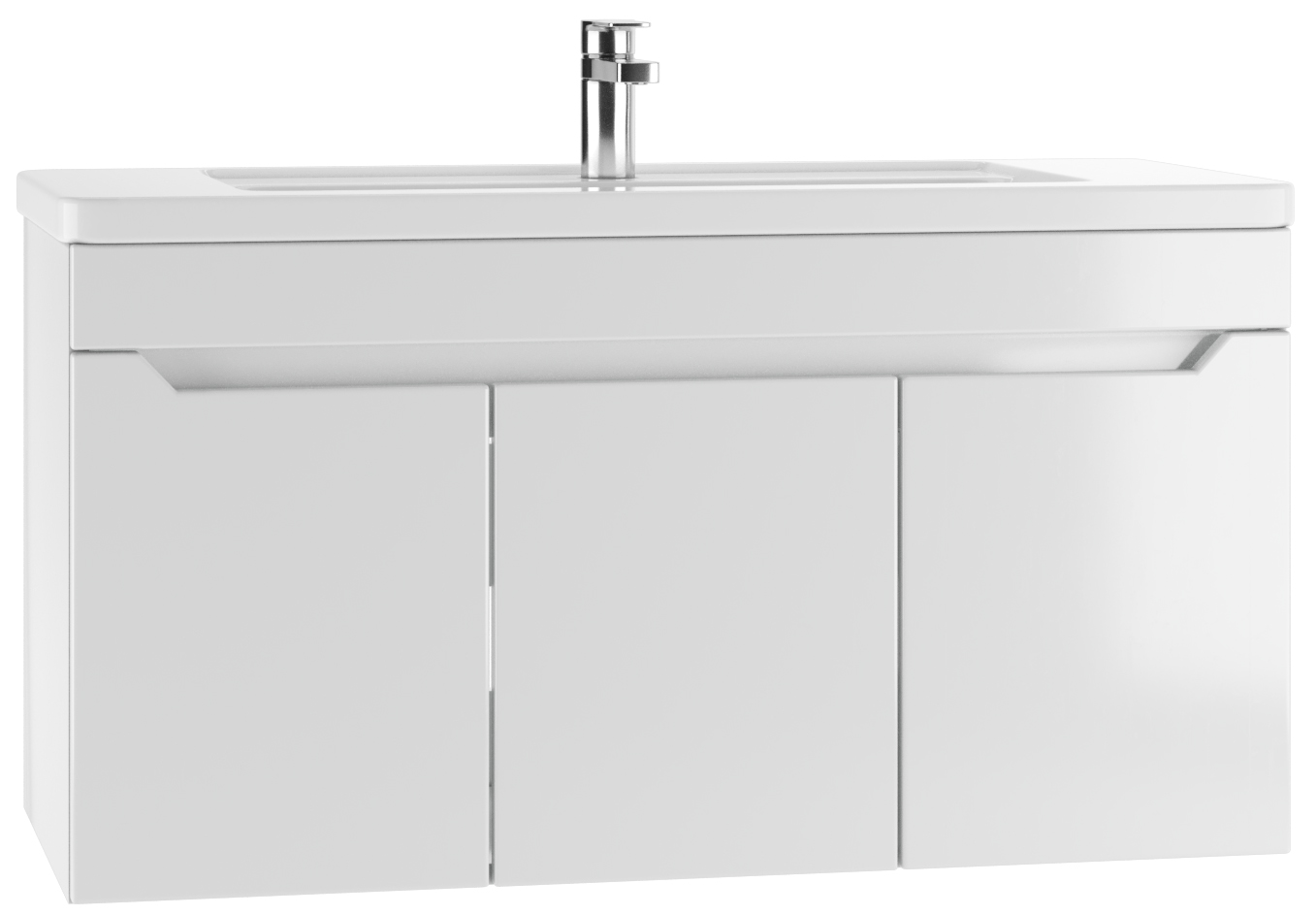 Тумба подвесная под умывальник "Мариа 100" (Maria) Мечта без ящика АЙСБЕРГ