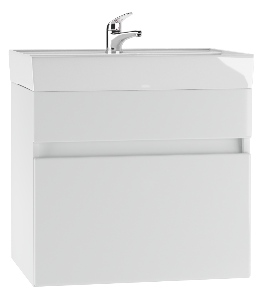 Тумба подвесная под умывальник "Енисей 60" Классик с одним ящиком В1  АЙСБЕРГ