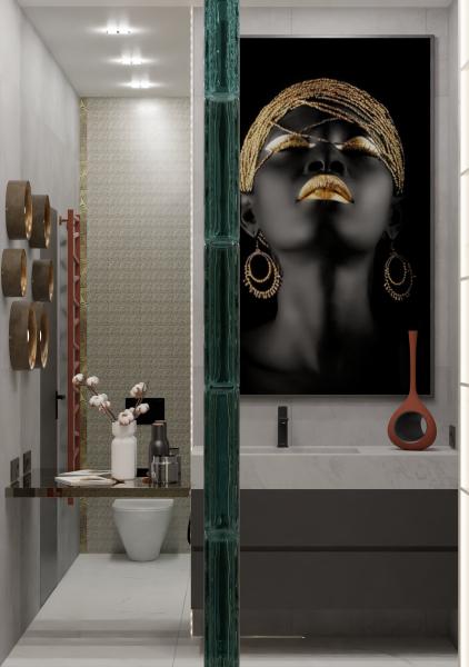 Ванна в африканском стиле