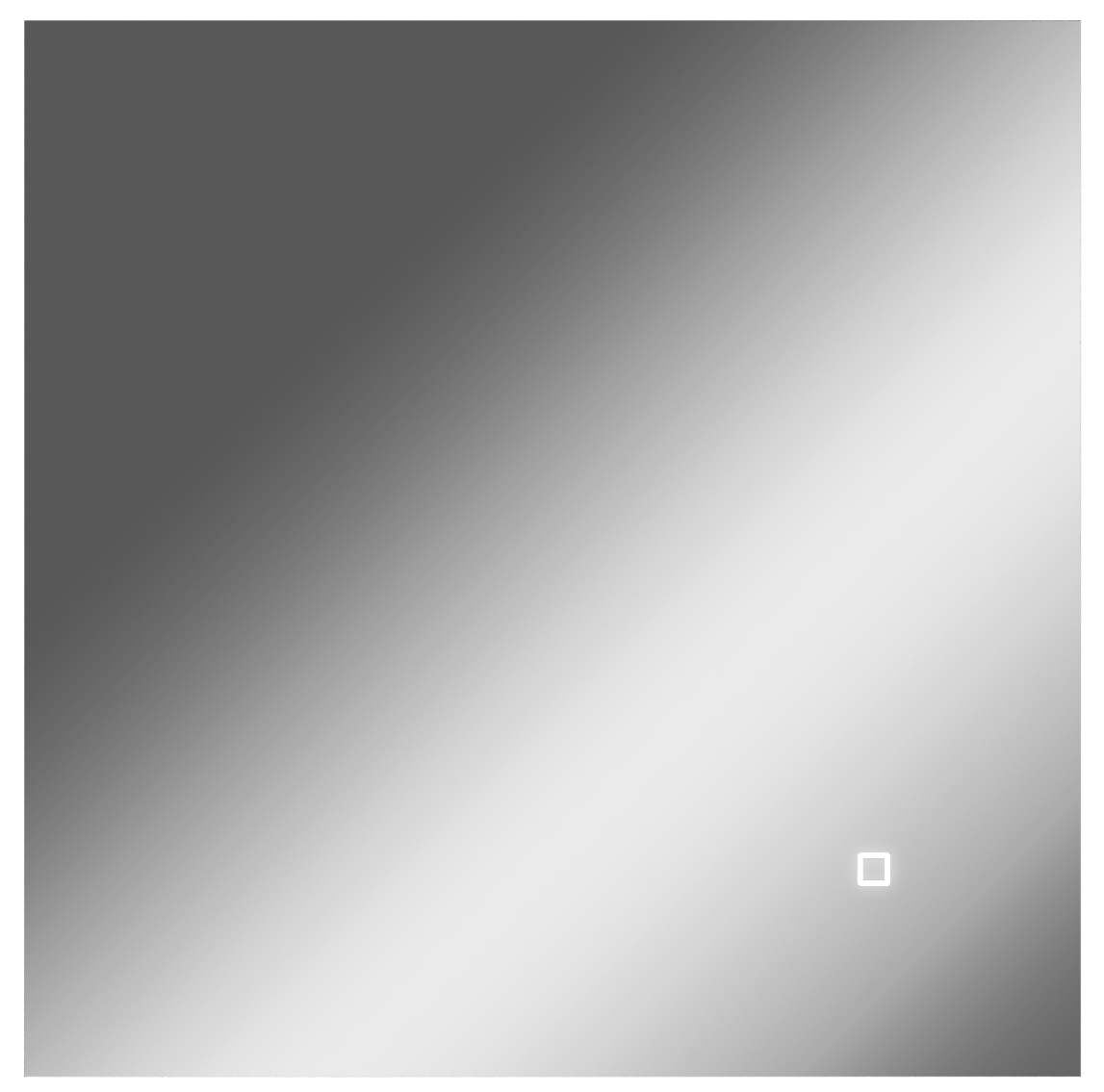 Зеркало Домино Минск, подсветка, сенсор (600х600мм)