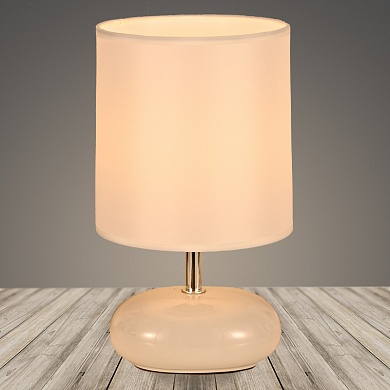 Светильник настольный 18338 BG бежевый 1х60Вт E27