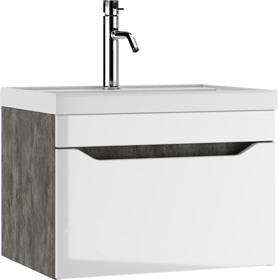 Тумба Айсберг Ева 60, Бетон подвесная 