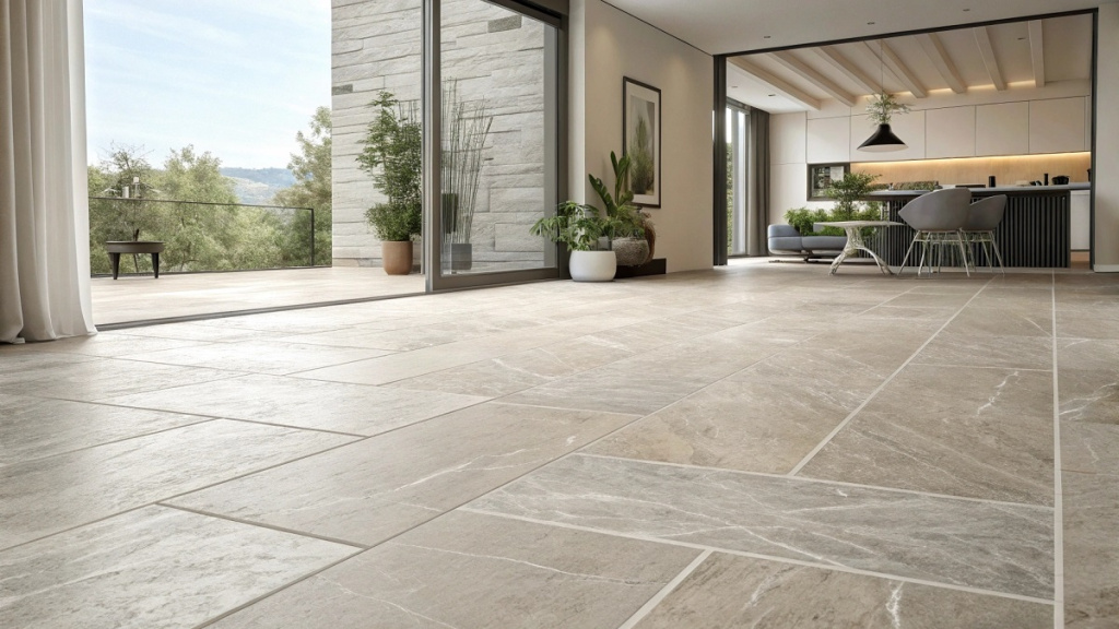 Плитка на полу - фото