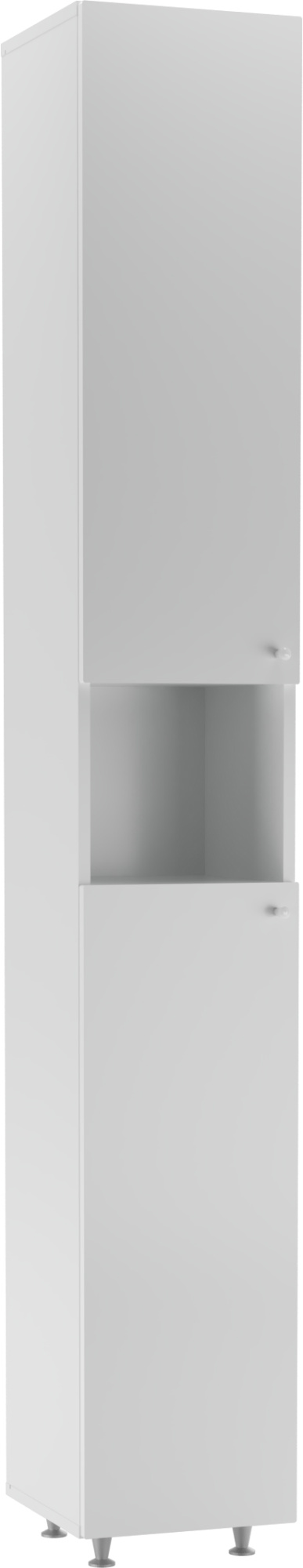 Пенал напольный Айсберг Промо 30,1 белый универсальный