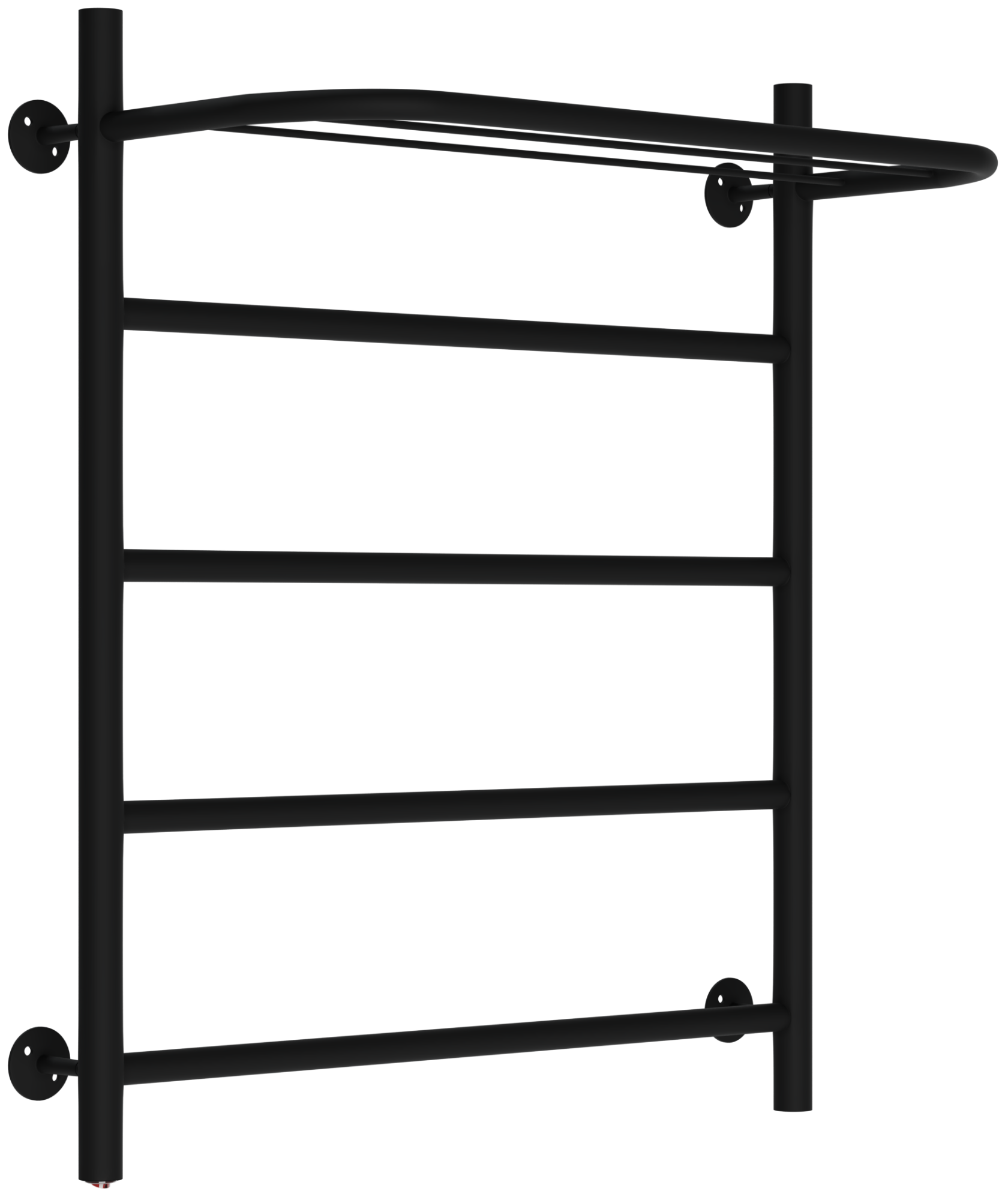 Полот/суш ЭЛЕКТРИЧЕСКИЙ ЧЕРНЫЙ лесенка С ПОЛКОЙ 500х600 3/4" сталь 4 полки (TERMAX) TEL65060-2