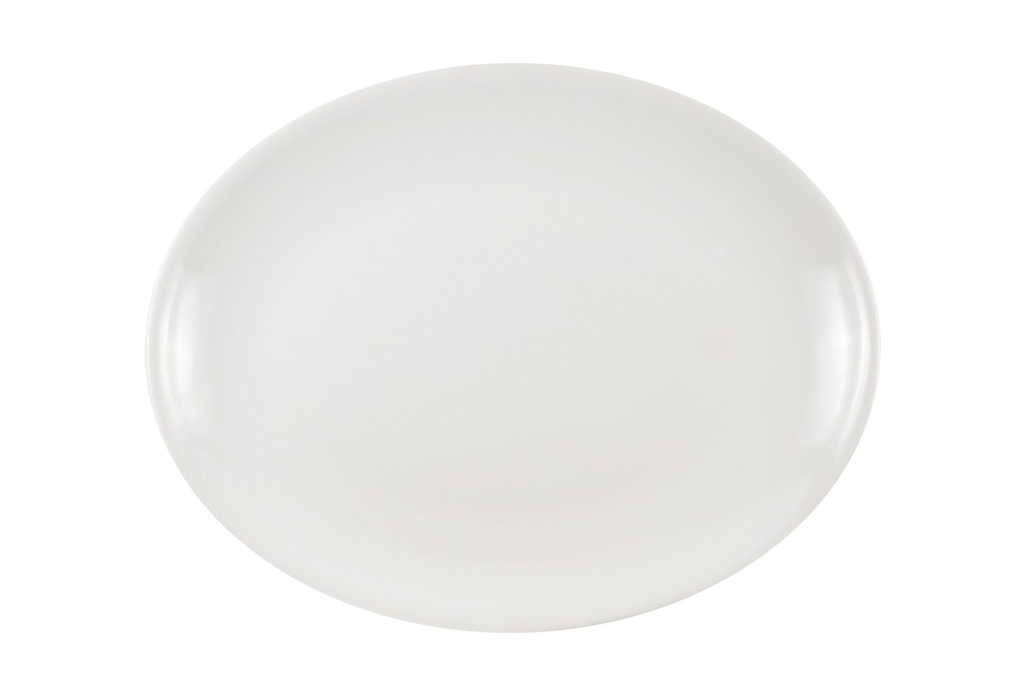 Тарелка овальная 31 см Премиум Белый глянец