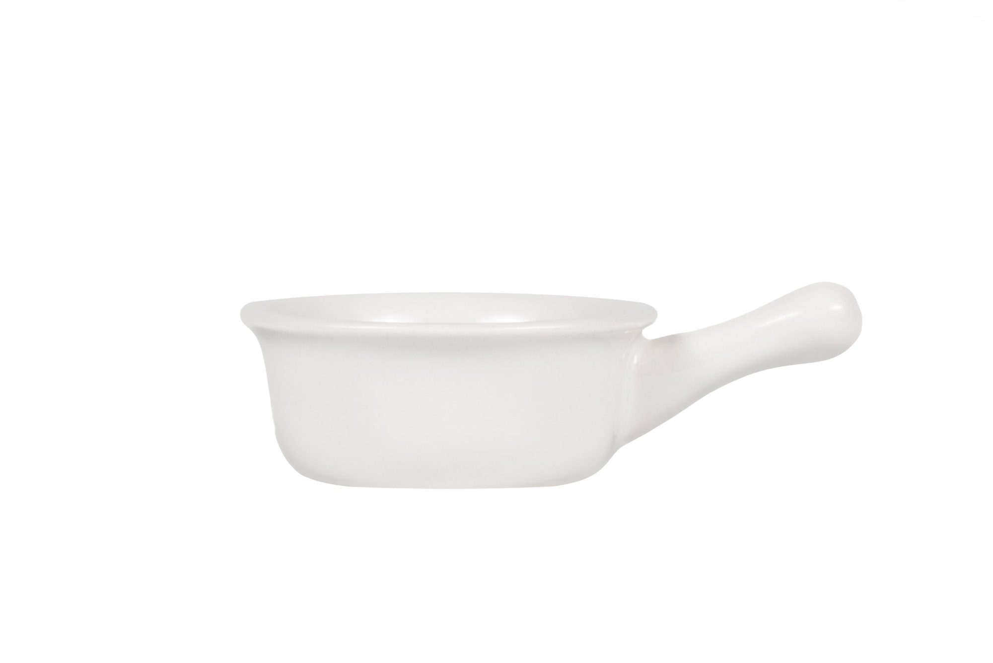 Соусник-сковорода 6 см Премиум Белый глянец 2