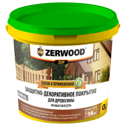 Защитно-декоративное покрытие Zerwood белый 0,9 кг.