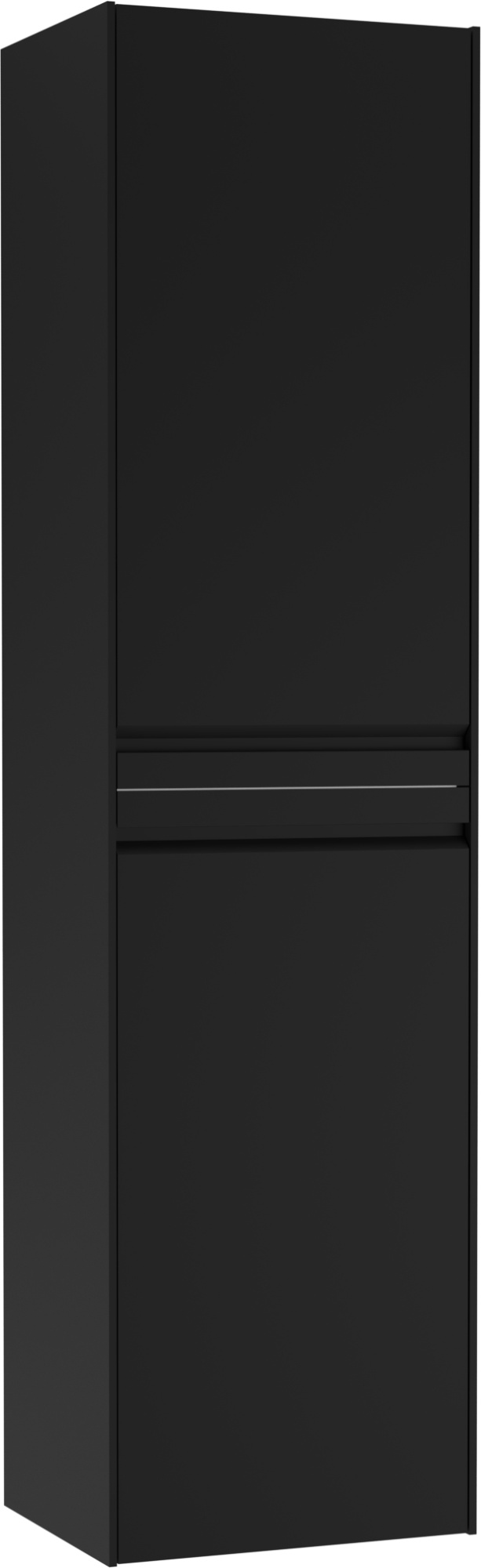 Пенал подвесной 40 Челси (Chelsea) без ящика Черный левый/правый Домино